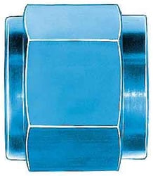 Picture of Aeroquip FCM3676 -8 AN Tube Nut Blue Anodized Aluminum 1/2 Inch