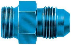 Picture of Aeroquip FCM2113 Carburetor Inlet Fitting -6 AN Male Blue Anodized Aluminum