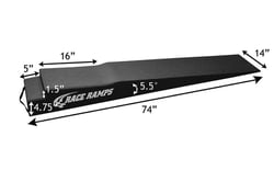 Picture of Race Ramps RR-TR-7-FLP 7-Inch Trailer Ramps with Door Flap Cut-Out