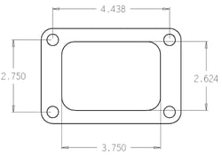 Picture of Cometic C4517 Garrett T6 Turbo Inlet Flange Gasket