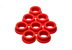Picture of Energy Suspension 8-10102R Rack and Pinion Bushing Set - Red Hyper-Flex Polyurethane