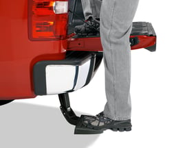 Picture of AMP Research 75306-01A BedStep Retractable Bumper Step for Ram Trucks