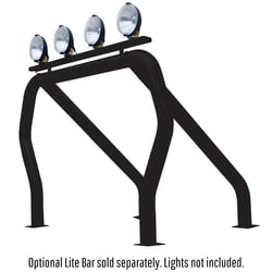 Picture of Go Rhino 9109370SSB Single Bed Bar with Single Kicker Black Powder Coat