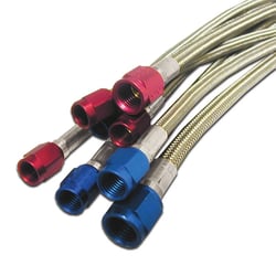 Picture of Nitrous Express 16201 8AN Nitrous Feed Line 15ft Stainless Steel Braided Hose