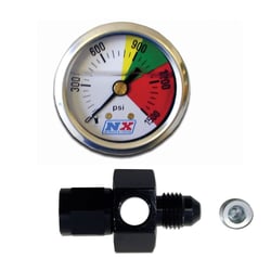 Picture of Nitrous Express 15510 N2O Flo-Thru Pressure Gauge 0-1500 PSI 6AN