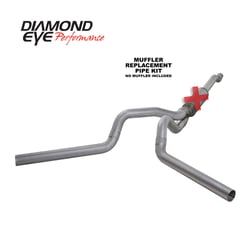 Picture of Diamond Eye K4340A-RP 4" Aluminized Turbo-Back Exhaust 2003-2007 Ford 6.0L Powerstroke