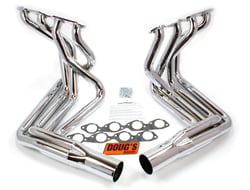 Picture of Doug's Headers D381-C Side Mount Exhaust Headers Chrome Big Block Chevy 4 Inch Collector