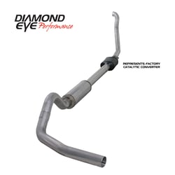 Picture of Diamond Eye K4306A 4" Aluminized Turbo-Back Exhaust Kit for 1994-1997.5 Ford 7.3L Powerstroke