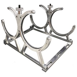 Picture of Nitrous Express 11108D Billet Aluminum Dual Bottle Bracket for 10/15lb Nitrous Bottles