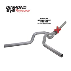 Picture of Diamond Eye K4236A-RP 4 Inch Cat-Back Dual Exhaust System Aluminized No Muffler