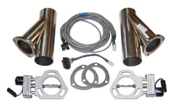 Picture of Pypes Performance Exhaust HVE10K Dual Electric Exhaust Cutout Kit with Y-Pipes for 2.5 Inch Systems
