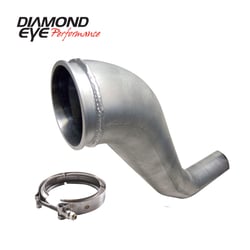 Picture of Diamond Eye 221043 HX40 Turbo Downpipe Kit with V-Band Clamp 4" Aluminized Steel