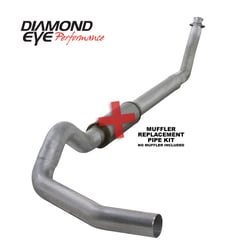 Picture of Diamond Eye K5216A-RP 5 Inch Turbo Back Exhaust System Aluminized No Muffler 1994-2002 Dodge Cummins