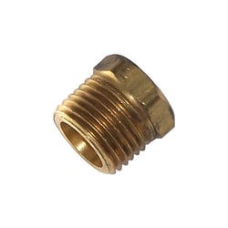 Picture of Kleinn Horns 51238R Hex Reducer 3/8" Female NPT to 1/2" Male NPT Brass Fitting