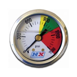 Picture of Nitrous Express 15508 Liquid Filled Nitrous Pressure Gauge 0-1500 PSI