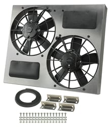 Picture of Derale Performance 16830 Dual 11" High Output Electric Radiator Fan Shroud Kit