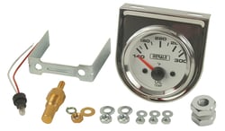 Picture of Derale Performance 13009 Electric Oil Temperature Gauge Kit 2-1/16" Black on White