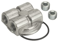 Picture of Derale Performance 15746 Spin-On Oil Filter Adapter with Dual 1/2" NPT Ports
