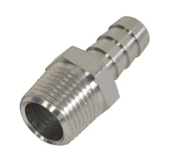Picture of Derale Performance 98101 Straight Hose Barb Fitting 3/8" NPT Male x 3/8" Barb