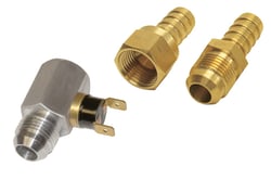 Picture of Derale Performance 15721 Inline Remote Cooler Fan Thermostat 180°F Turn-On -8AN