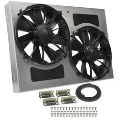 Picture of Derale Performance 16842 High Output Dual 12" Electric Radiator Fan with Aluminum Shroud Kit