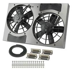 Picture of Derale Performance 16831 High Output Dual 11" Electric Radiator Cooling Fan Shroud Kit