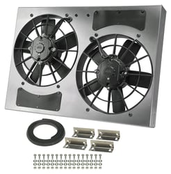 Picture of Derale Performance 16833 High Output Dual 11" Electric Radiator Fan & Aluminum Shroud Kit