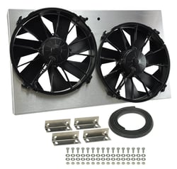 Picture of Derale Performance 16825 Dual 12-Inch Electric Fan Shroud Assembly 4000 CFM