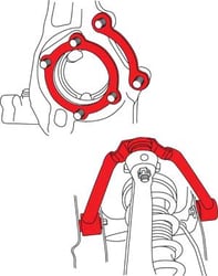 Picture of SPC Performance 72123 350z/g35 Frt Align Arms (pr)