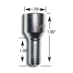Picture of Gorilla Automotive 24148S Hex Socket Cone Seat Wheel Lug Bolt 14mm x 1.50 Chrome