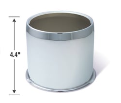 Picture of Gorilla Automotive HC212A Push Through Hub Cover 5.1" Chrome Plated Steel