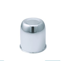 Picture of Gorilla Automotive HC189 Push-Through Hub Cover Closed End 2.95" Chrome Plated Steel