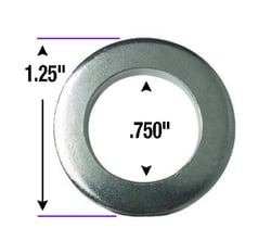 Picture of Gorilla Automotive 79914 Cragar Center Duplex Chrome Washer