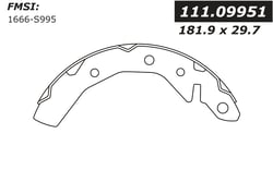 Picture of Centric 111.09951 Premium Drum Brake Shoe Set