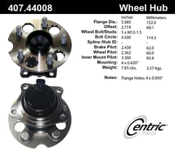 Picture of Centric 407.44008 Rear Wheel Bearing