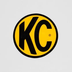 Picture of KC HiLiTES 9910 6-Inch Round Decal Yellow with Black Logo