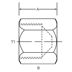 Picture of Dayco 143105 7/16"-20 Steel Hydraulic Cap Nut