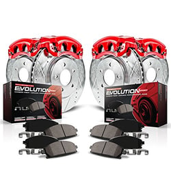 Picture of Power Stop KC2853A Z23 Carbon-Fiber Ceramic Brake Kit with Drilled Slotted Rotors & Calipers
