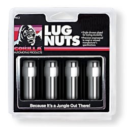Gorilla Automotive 84187B Chrome Lug Nuts 1/2"-20 13/16" Hex with Washers (4-Pack) — image 4
