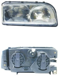 Picture of URO 9159413 Halogen Headlight Assembly Passenger Side Clear Lens