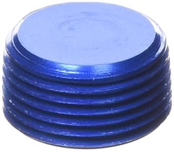 Picture of Aeroquip FCM3750 3/4" NPT Allen Head Pipe Plug Blue Anodized Aluminum