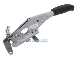Picture of Genuine BMW 34-41-1-163-961 Parking Brake Lever Assembly with Black Leather Handle
