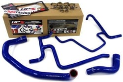 Picture of HPS Performance Products 57-1326-BLUE Silicone Radiator Coolant Hose Kit Blue