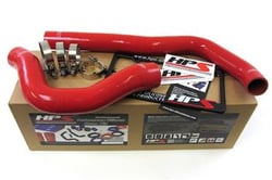 Picture of HPS Performance Products 57-1222-RED High Temp 3-Ply Reinforced Silicone Radiator Hose Kit