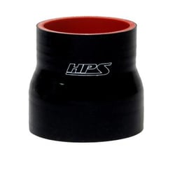Picture of HPS Performance Products HTSR-250-350-L4-BLK Silicone Reducer Hose 2.5" to 3.5" ID 4" Length Black