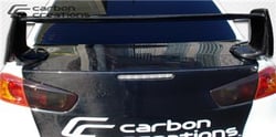 Picture of Carbon Creations 104645 2008-2017 Mitsubishi Lancer / Lancer Evolution 10 Lancer Carbon Creations GT Concept Wing Trunk Lid Spoiler - 1 Piece