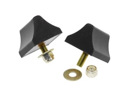 Picture of Prothane 19-1303-BL Bump Stop 1-3/8 X 2 X 2-1/4 Wedge Black Polyurethane