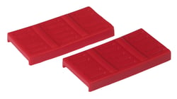 Picture of Prothane 7-1704 Rear Upper Mono Leaf Spring Pad Kit Red Polyurethane
