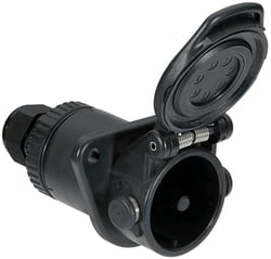 Picture of Hella 007645021 7-Pole ABS Socket 24V Heavy Duty Trailer Connector