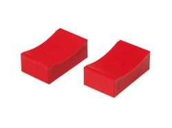 Picture of Prothane 19-1411 Polyurethane Jack Stand Pads Fits 2.5" x 4.5" Heads Red Pair